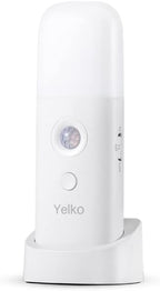 YELKO Motion Sensor Night Lights, Rechargeable nightlights Battery Operated, Dimmable Table lamp with 5 Levels Brightness Adjustable, Cordless Dimmable LED Nursery Night Lights for Home(Cool White)