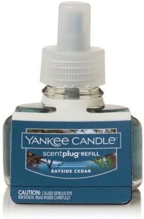 Yankee Candle Bayside Cedar Electric Home Fragrance Scent Plug Refill (Pack of 4)