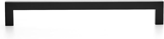 Ravinte 3 Pack 8-4/5 Inch Kitchen Square Cabinet Handles Matte Black Cabinet Pulls Black Drawer Pulls Kitchen Cabinet Hardware Kitchen Handles