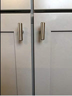 LONTAN Cabinet Knobs Brushed Nickel Cabinet Knobs T Bar Drawer Knobs Round Cabinet Hardware for Drawer, Single Hole, Pack of 20