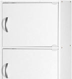 HODEDAH IMPORT Bookcase, White, 5 Door