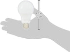 Amazon Basics A19 LED Light Bulbs, 60 Watt Equivalent, Energy Efficient 9W, E26 Standard Base, Daylight White 5000K, Dimmable, 10,000 Hour Lifetime , 6-Pack