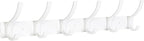 Coat Rack Wall Mount, Coat Hook Wall Mount, Wall Hooks for Hanging, Hat Rack for Walls, Coats Hanger with 12 Hook, Towel Hooks for Bathrooms (1 Pack, White)