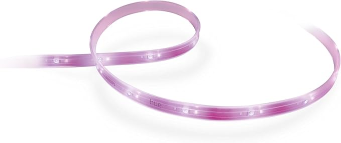 Philips Hue Indoor 6-Foot Smart LED Light Strip Plus Base Kit - Color-Changing Single Color Effect - 1 Pack - Control with Hue App - Works with Alexa, Google Assistant and Apple HomeKit (Pack of 4)