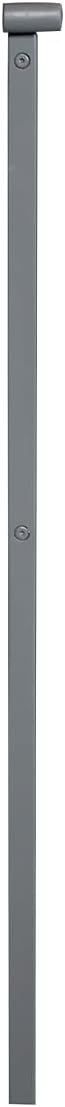 AFI, Madison Twin Solid Wood Panel Headboard with Attachable Charger, Grey