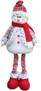 Large Standing Christmas Gnomes, 78CM Swedish Tomte Large Snowman Gnome Stuffed Plush with Retractable Spring Legs, Scandinavian Christmas Decorations Ornaments Holiday Home Decor