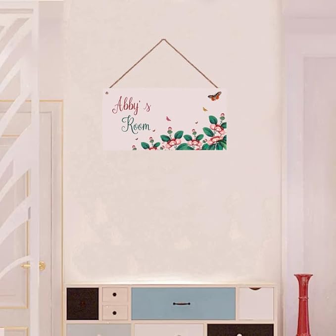 Personalized Flowers Decor for Girls Room Lovely Theme Room Decor for Nursery,Beautiful Wall Art Decor for Kids Room Boys Bedroom Little Man Cave