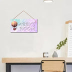 Personalized Signs Fire Balloon Sign, Custom Name Signs for Girls Room Dream Wall Decor, Lovely Quirky And Unique Unicorn Wall Décor for Kids Bedroom, Birthday Party, Bathroom, Playroom