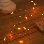 XINKAITE Waterproof LED Fairy String Lights - Starry DIY Decoration for Indoor & Outdoor Parties, Christmas, Holidays (10FT/3Meters, Orange)