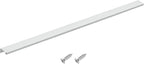 uxcell Cabinet Finger Edge Pull, 1pcs 600mm / 23.62" Aluminum Alloy Back Mount Hidden Cabinet Pulls Concealed Handle for Home Kitchen Drawer Cabinet, Silver