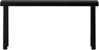 Plank+Beam Solid Wood Console Table, 66 Inch, Sofa Table, Narrow Entryway Table for Hallway, Behind The Couch, Living Room, Foyer, Easy Assembly, Black