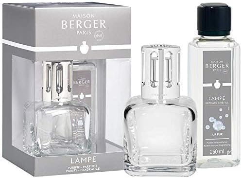 MAISON BERGER Lampe Berger Giftset Ice Cube - Home Fragrance Diffuser - 5.5 x 3 x 3 inches - Includes Fragrance So Neutral 8.45 Fluid Onces - 250 milliliters (Clear)