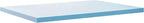 ZINUS 2 Inch Green Tea Memory Mattress Topper Cooling Gel Foam, CertiPUR-US Certified, Full, Blue