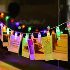 30 LED Photo Clip Fairy Lights - Twinkle Starry Lights for Home, Bedroom, Wall, Halloween, Thanksgiving, Christmas, Party, Wedding Decor - Multicolor