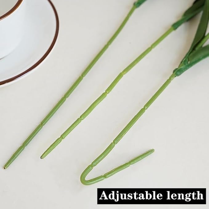 Artificial Flowers for Vases 17.7 Inch 10 Stems， Silk Dried Fake Mums Bouquet Indoor Faux Floral Arrangements for Decoration (White Narcissus)