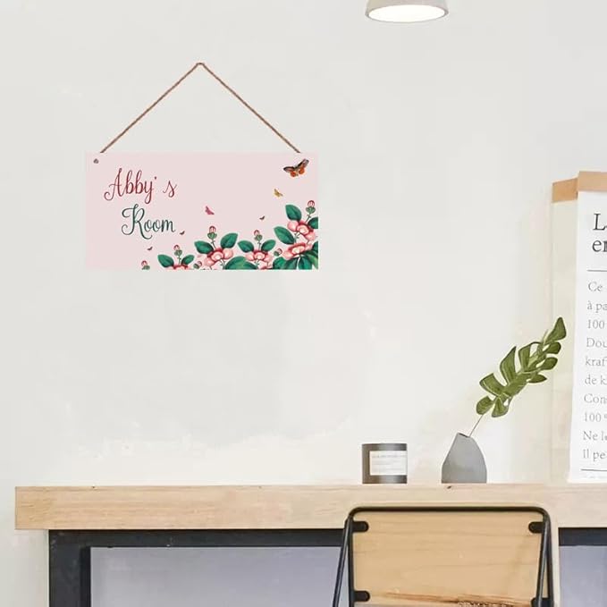 Personalized Flowers Decor for Girls Room Lovely Theme Room Decor for Nursery,Beautiful Wall Art Decor for Kids Room Boys Bedroom Little Man Cave