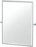 Gatco 5659FS A-Line Framed Rectangle Mirror, 32.5 Inch, Chrome