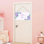 Personalized Sign Flowers Themed Bedroom Decor Lovely Sign Wall Decor for Kids Room Nursery Wall Decorations Stuff For Girls Room Little Man Cave Boys Bedroom