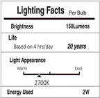Svater 96 FT Outdoor String Lights 2W, Patio Light for Outside with 32 Antique S14 Plastic LED Bulbs, IP65 Waterproof Hanging Cafe Market Lighting, ETL-Listed Dimmable Warm White 2700K (48 FT x 2)