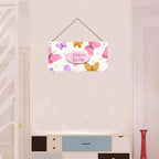 Personalized Butterfly Sign Wall Decor For Girls Room Kids Room Colorful Decoration Nursery Decor Party Decorations For Little Man Cave Flowers Theme Wall Art Decor For Boys Room