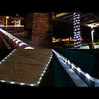 33ft LED Rope Lights, 110V 2 Wire Connectable Christmas Rope Lights Outdoor,240 LED Waterproof Indoor Outdoor White Rope Lights for Outside, Deck, Patio, Pool, Landscape Lighting (Daylight White)