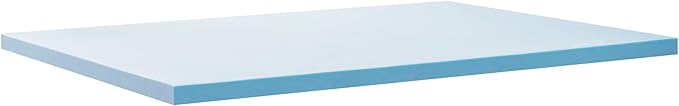 ZINUS 2 Inch Green Tea Cooling Gel Memory Foam Mattress Topper, Smaller, More Convenient WonderBox Packaging, Cooling Gel Foam, CertiPUR-US Certified, King