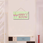 Personalized Signs Unicorn Sign, Custom Name Signs for Kids Room, Unicorn Rainbow Wall Decor for Girls Bedroom, Birthday Party, Bathroom, Playroom