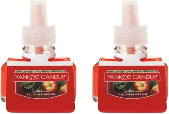 Yankee Candle Scent Plug Refill, Red Apple Wreath (Pack of 2)