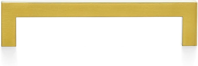 Ravinte 30 Pack 6-1/4 Inch Square Cabinet Handles - Brushed Brass Pulls, Stainless Steel Drawer Pulls, Kitchen Hardware