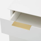 goldenwarm 10 Pack Gold Finger Edge Pulls Drawer Finger Pulls Champagne Gold Kitchen Hardware Handles Bedroom Dresser Drawers,3in Hole Center