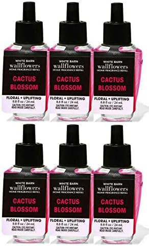 Bath and Body Works 6 Pack, Cactus Blossom Wallflowers ( 0.8 fl oz / 24 ml) Fragrance Refill