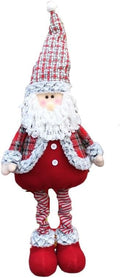 Large Standing Christmas Gnomes, 95CM Swedish Tomte Large Santa Gnome Stuffed Plush with Retractable Spring Legs, Scandinavian Christmas Decorations Ornaments Holiday Home Decor (Red Santa Gnome)