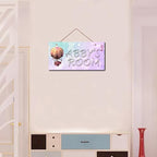 Personalized Signs Fire Balloon Sign, Custom Name Signs for Girls Room Dream Wall Decor, Lovely Quirky And Unique Unicorn Wall Décor for Kids Bedroom, Birthday Party, Bathroom, Playroom