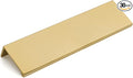 goldenwarm 30 Pack Gold Finger Edge Pulls Drawer Finger Pulls Champagne Gold Kitchen Hardware Handles Bedroom Dresser Drawers,5in Hole Center