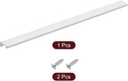uxcell Cabinet Finger Edge Pull, 1pcs 500mm / 19.69" Aluminum Alloy Back Mount Hidden Cabinet Pulls Concealed Handle for Home Kitchen Drawer Cabinet, Silver