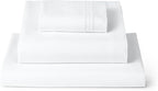 Mellanni Twin XL Sheets Set - 3 PC Iconic Collection Bedding - Hotel Luxury, Extra Soft, Cooling Bed Sheets - Wrinkle, Fade, Stain Resistant (Twin Extra Long, White)