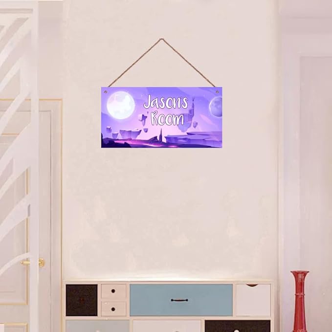 SLWEJQHA Personalized Sign Outer Space Room Decor, Inspirational Space Art Print Space Wall Art For Boys Room,Fantasy Picture Posters For Kids Bedroom Nursery Décor For Little Man Cave