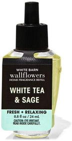 Bath & Body Works Wallflowers Fragrance Refill, 6-Pack White Tea & Sage (24 ml each)