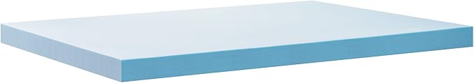 ZINUS 4 Inch Green Tea Cooling Gel Memory Foam Mattress Topper, Smaller, More Convenient WonderBox Packaging, Cooling Gel Foam, Pressure-Relieving Design, CertiPUR-US Certified, King