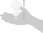Amazon Basics A19 LED Light Bulbs, 100 Watt Equivalent, Energy Efficient 15W, E26 Standard Base, Soft White 2700K, Dimmable, 10,000 Hour Lifetime , 6-Pack