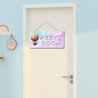Personalized Signs Fire Balloon Sign, Custom Name Signs for Girls Room Dream Wall Decor, Lovely Quirky And Unique Unicorn Wall Décor for Kids Bedroom, Birthday Party, Bathroom, Playroom