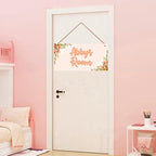 Personalized Flowers Sign Door Décor For Kids Room Custom Name Little Man Cave Wall Art Decor, Stars Floral Nursery Beautiful Art Plate For Girls Room Boys Bedroom