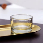 GOLDEAL 60-Pcs Tealight Candle Holders,Small Clear Glass,Tealight Holders Bulk Use for Weddings Parties Dinner,for 1.5" Tealight. Candle Mould