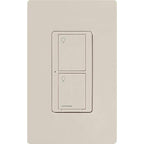 Lutron Caseta Original Smart Light Switch (Lutron Smart Hub Required), for Home, LED Lights, and Fans, 6 Amp, Single-Pole/3-Way, Neutral Required, PD-6ANS-LA-6-Pack, Almond, 6 Pack