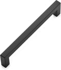 Ravinte 1 Pack 6-1/4 Inch Kitchen Square Cabinet Handles Matte Black Pulls Stainless Steel Drawer Pulls Kitchen Cabinet Hardware Handles