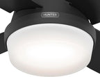 Hunter 52389 Dempsey Ceiling Fan 52 inches Matte Black