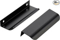 Ravinte Hardware 20 Pack Black Cabinet Handles, 4.75 Inch (120mm) Finger Edge Pulls, 3.75 Inch Hole Center, Finger Pulls for Cabinets
