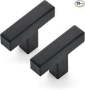 Ravinte 10 Pack 2 inch Length Square Cabinet Pulls Matte Black Stainless Steel Kitchen Drawer Pulls Cupboard Handles Cabinet Handles