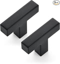 Ravinte 3 Pack 2 inch Length Square Cabinet Pulls Matte Black Stainless Steel Kitchen Drawer Pulls Cupboard Handles Cabinet Handles