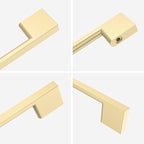 6 Pack Brushed Gold Cabinet Pulls 15 Inch Handles for Kitchen Cabinets, Wardrobe Hardware